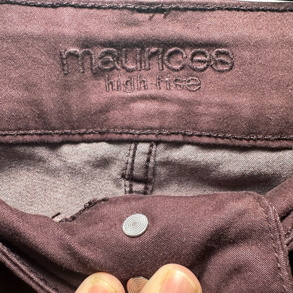 Maurice’s Maroon Skinny Pants - Picture 5 of 7